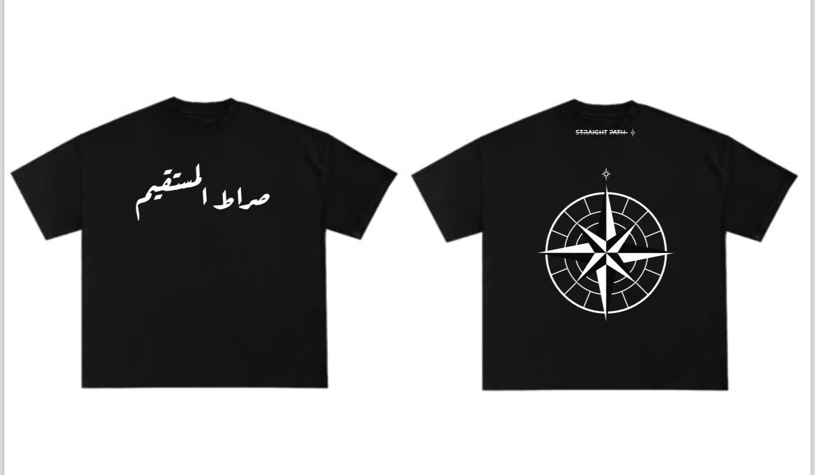 Oversized White on Black Original T-Shirt